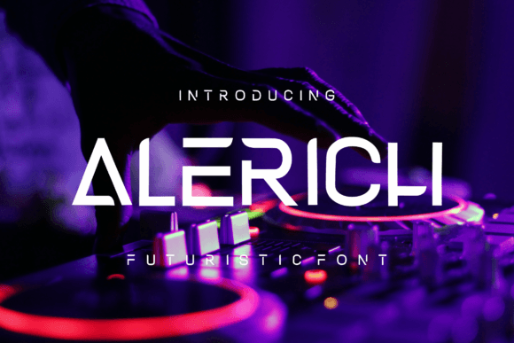 Alerich: A Futuristic Display Font
