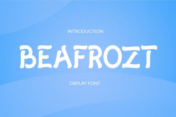Beafrozt: A Vintage Art-Style Display Font for Creative Projects