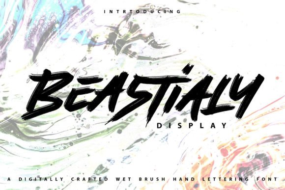 Beastialy: A Modern Brush Display Font for Creative Expression