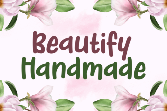 Beautify Handmade: A Stylish Font for Every Project