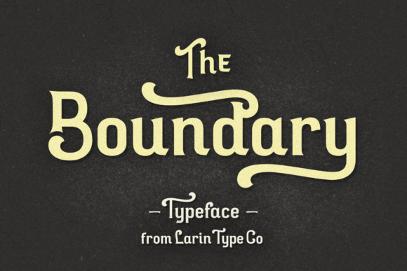 Boundary: A Vintage Display Font for Timeless Design