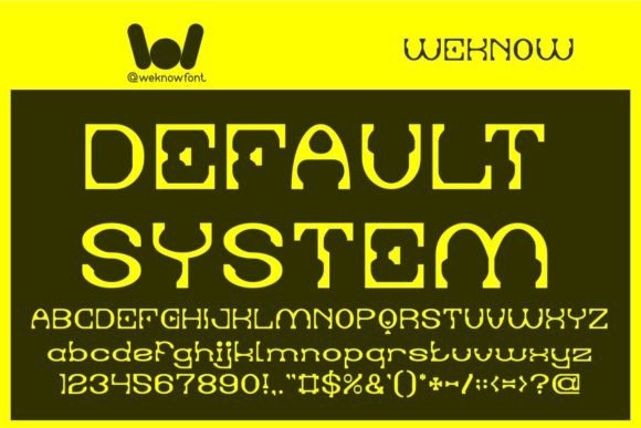 Default System: A Futuristic Font for Modern Design