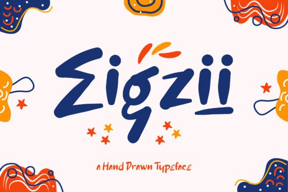 Eigzii: A Handwritten Display Font for Creative Projects