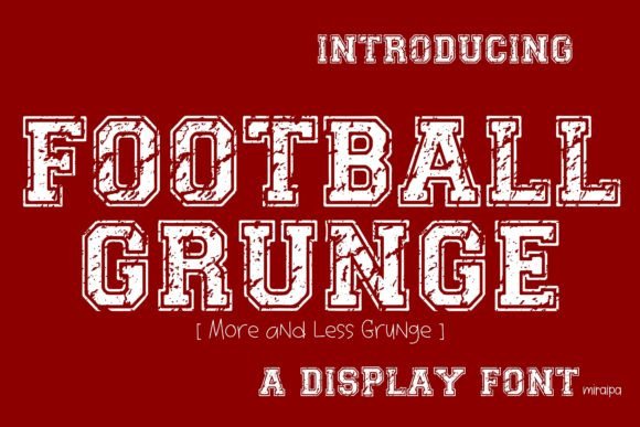 Football Grunge: A Bold and Versatile Font for Modern Design