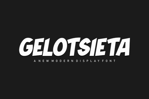 Gelotsieta: A Bold and Authentic Display Font for Every Branding Need