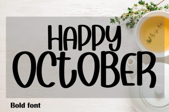 Happy October: A Handwritten Font for Creative Projects