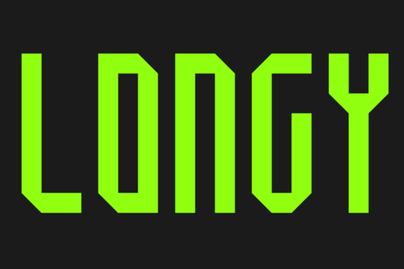 Longy: The Bold, Blocky Font for Digital and Creative Design