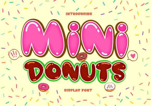 Mini Donuts – A Playful Font for Creative Projects