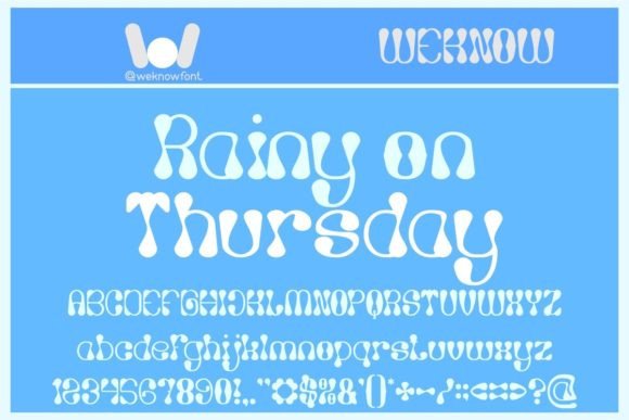 Rainy Day on Thursday: A Stylish and Retro Display Font