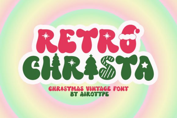 Retro Christa: Festive Font with Nostalgic Charm