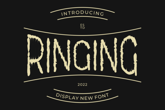 Ringing: A Unique Display Font for Creative Projects