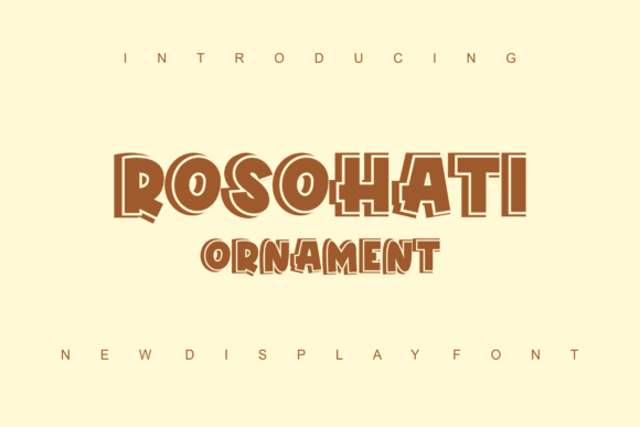 Rosohati Ornament: A Bold Display Font for Creative Projects