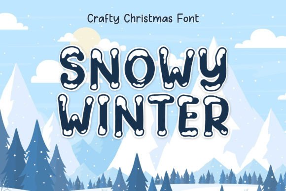 Snowy Winter: A Snowy Display Font