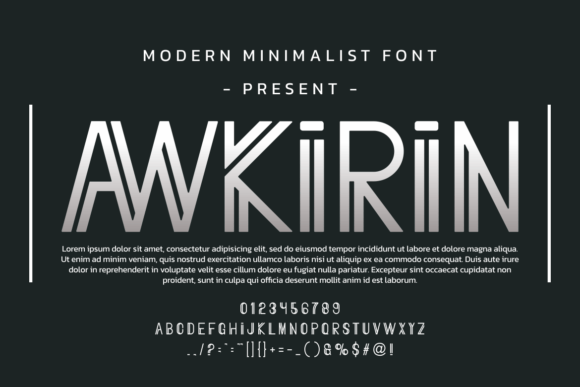 The Power of Awkirin: A Modern, Minimalist Display Font for Creative Professionals