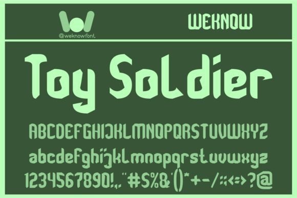 Toy Soldier: A Bold and Versatile Display Font for Modern Design
