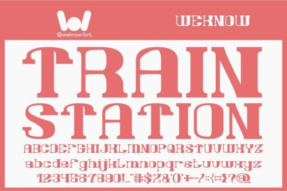 Train Station: A Versatile and Stylish Sans Serif Display Font