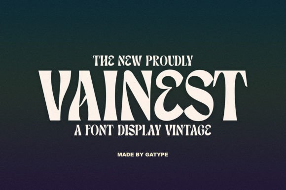 Vainest: A Vintage-Style Display Font for Modern Design